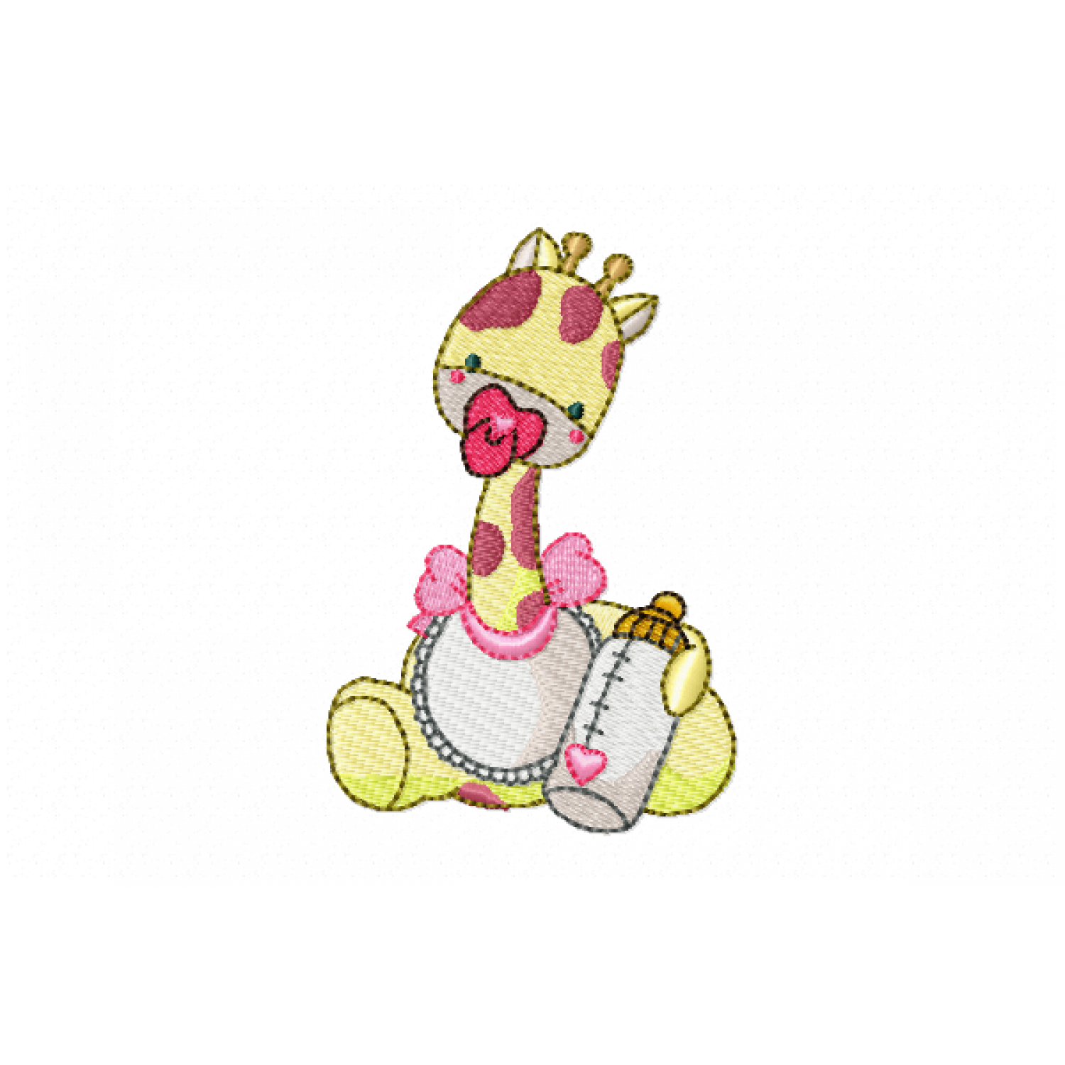 Cute Baby giraffe Embroidery Design