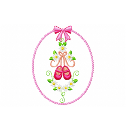 Baby shoes Embroidery Design