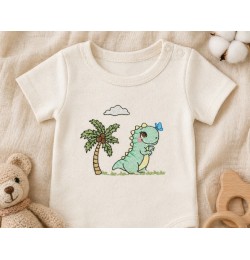 Baby Dinosaur Embroidery Design