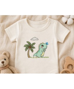 Baby Dinosaur Embroidery Design