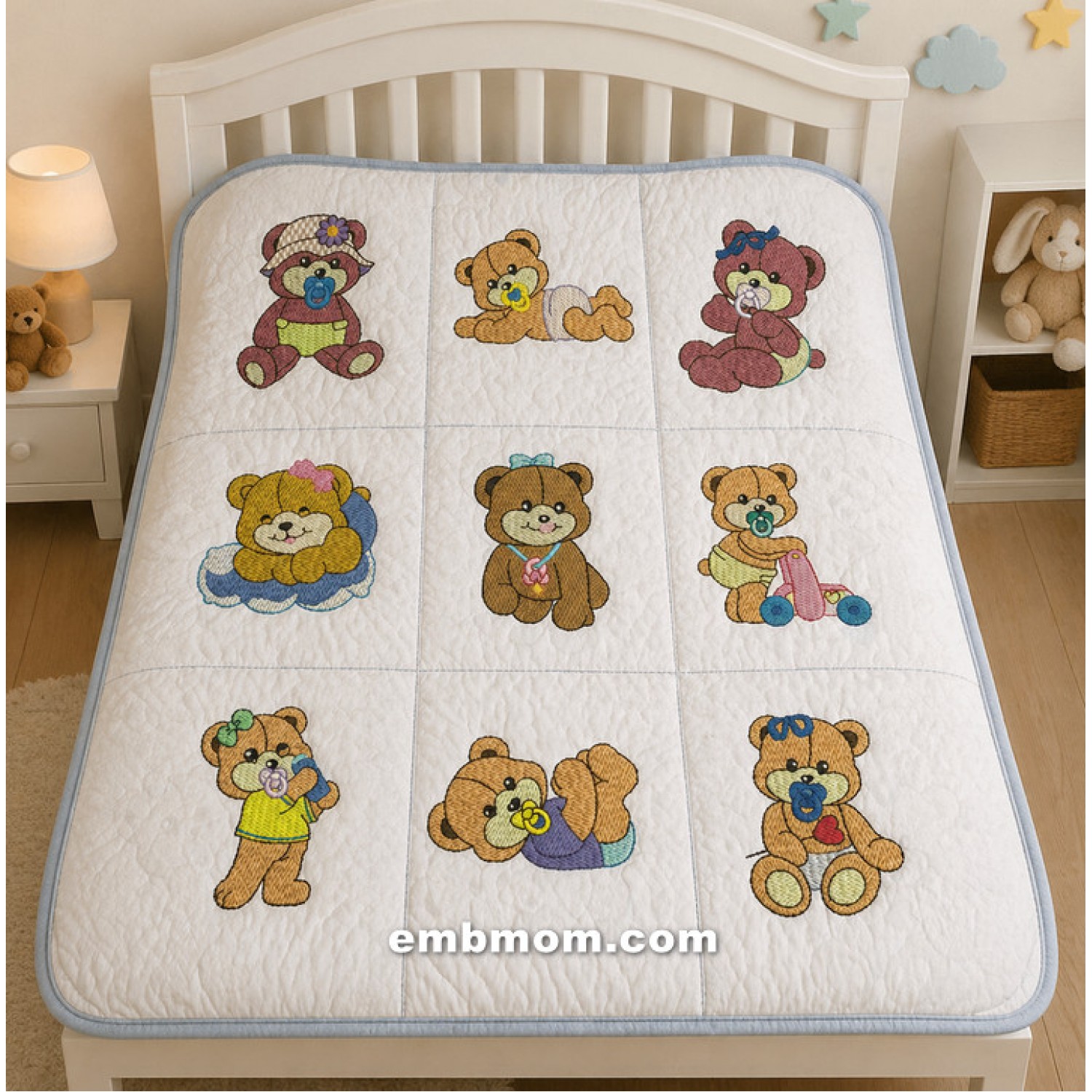 Baby bear Embroidery Design Set 10 Designs