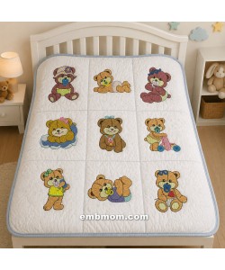 Baby bear Embroidery Design Set 10 Designs