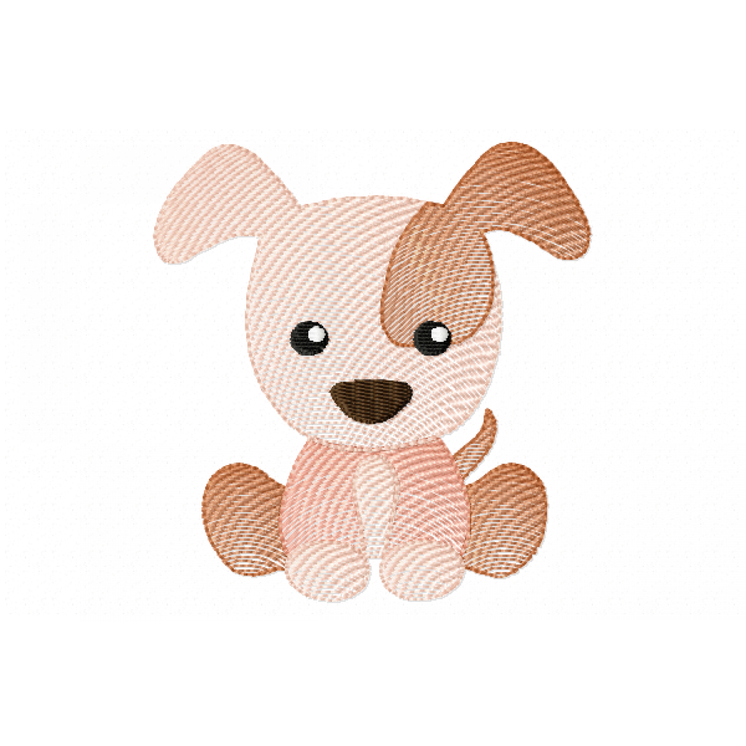 Cute Baby Dog Embroidery Design 4x4