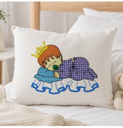 Baby King Embroidery Design