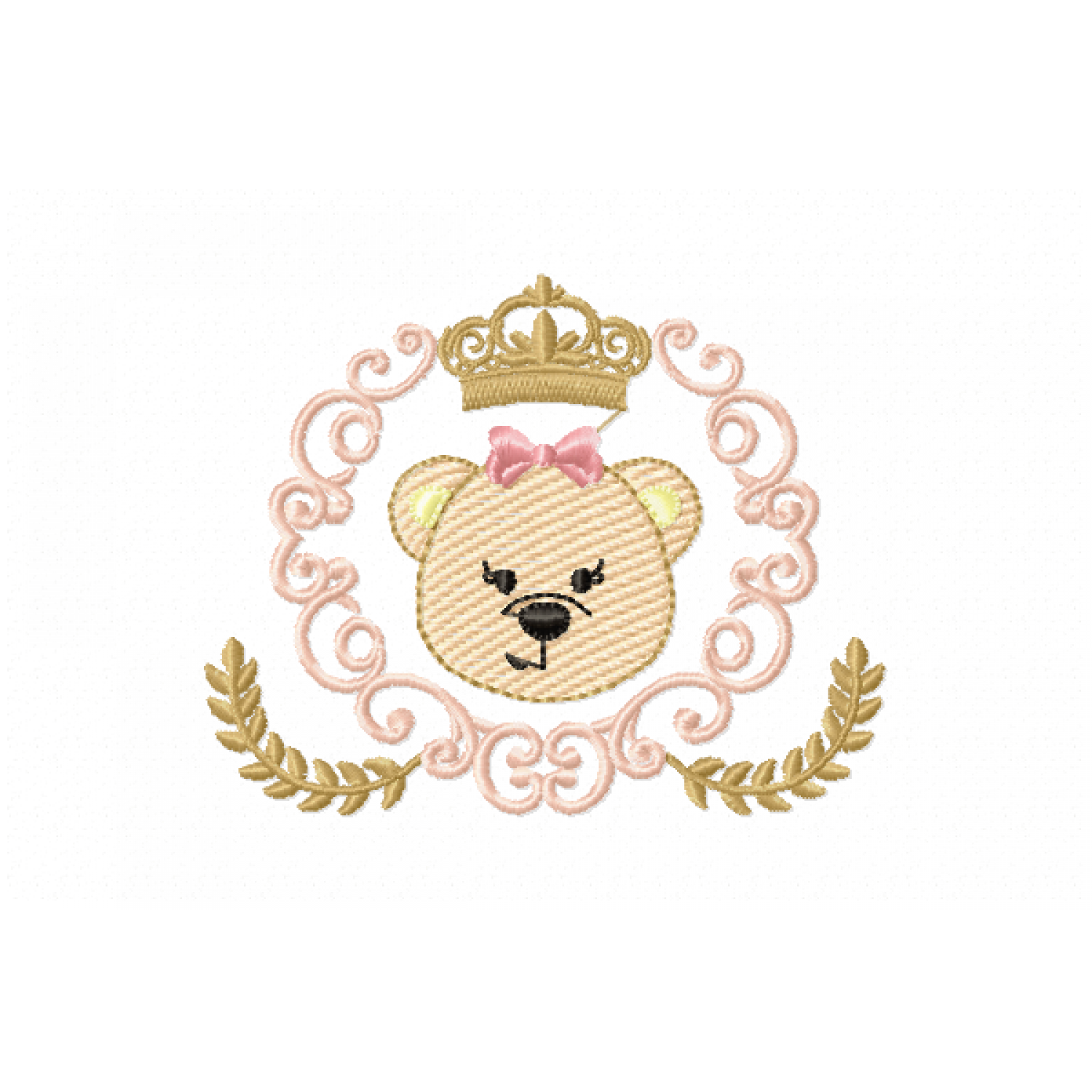 Bear Face Embroidery Design Free 4x4 PES JEF