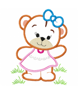 Bear Girl Embroidery Design Bear Girl Embroidery Design