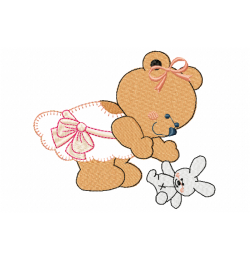 Bear Girl Embroidery Design Bear Girl Embroidery Design