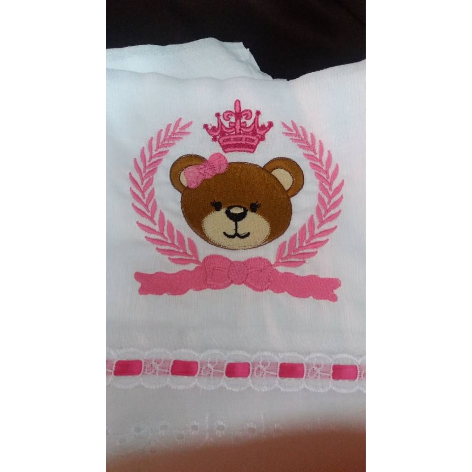 Free cute Bear Face Embroidery Design 5x7 pes jef