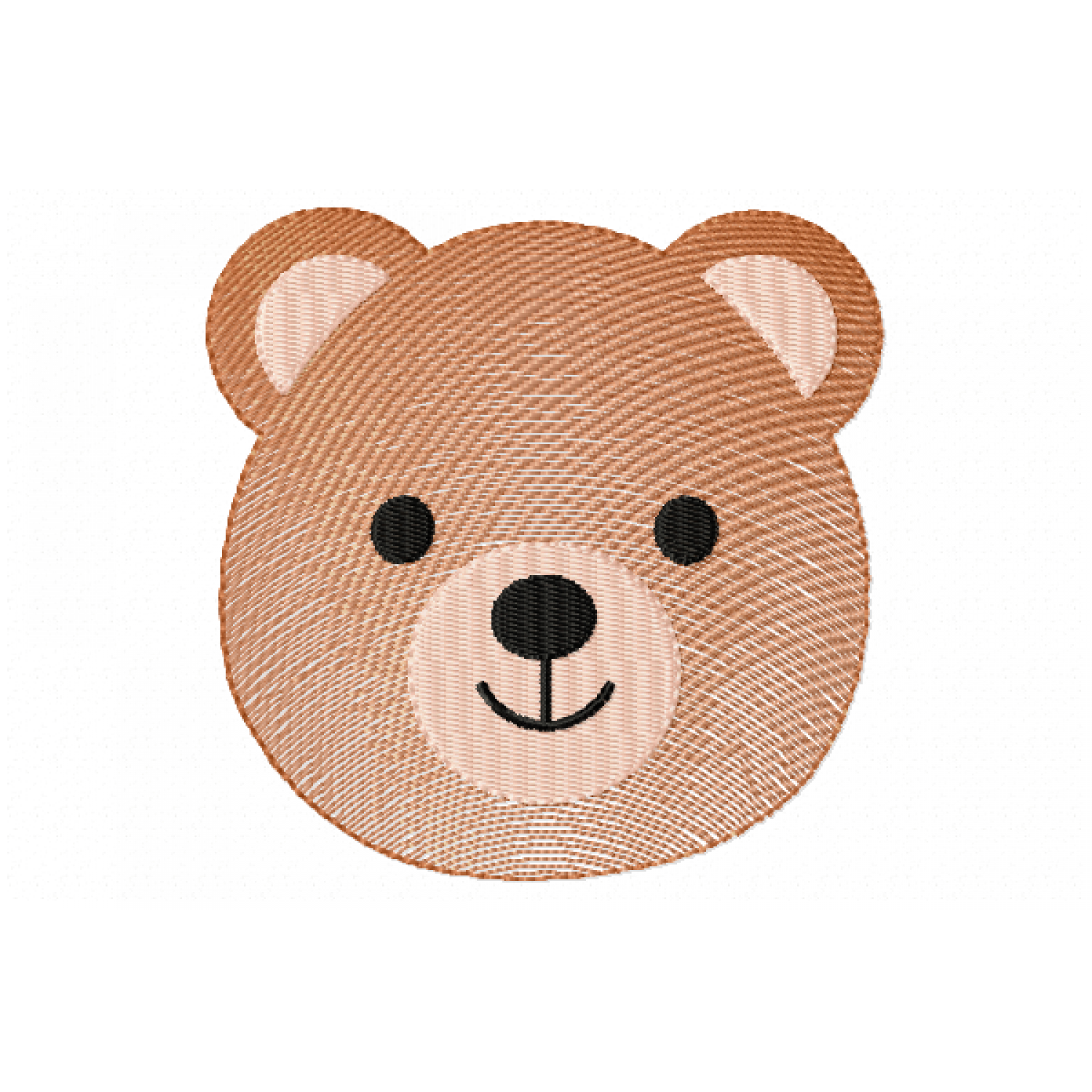 Bear Face free Embroidery Design