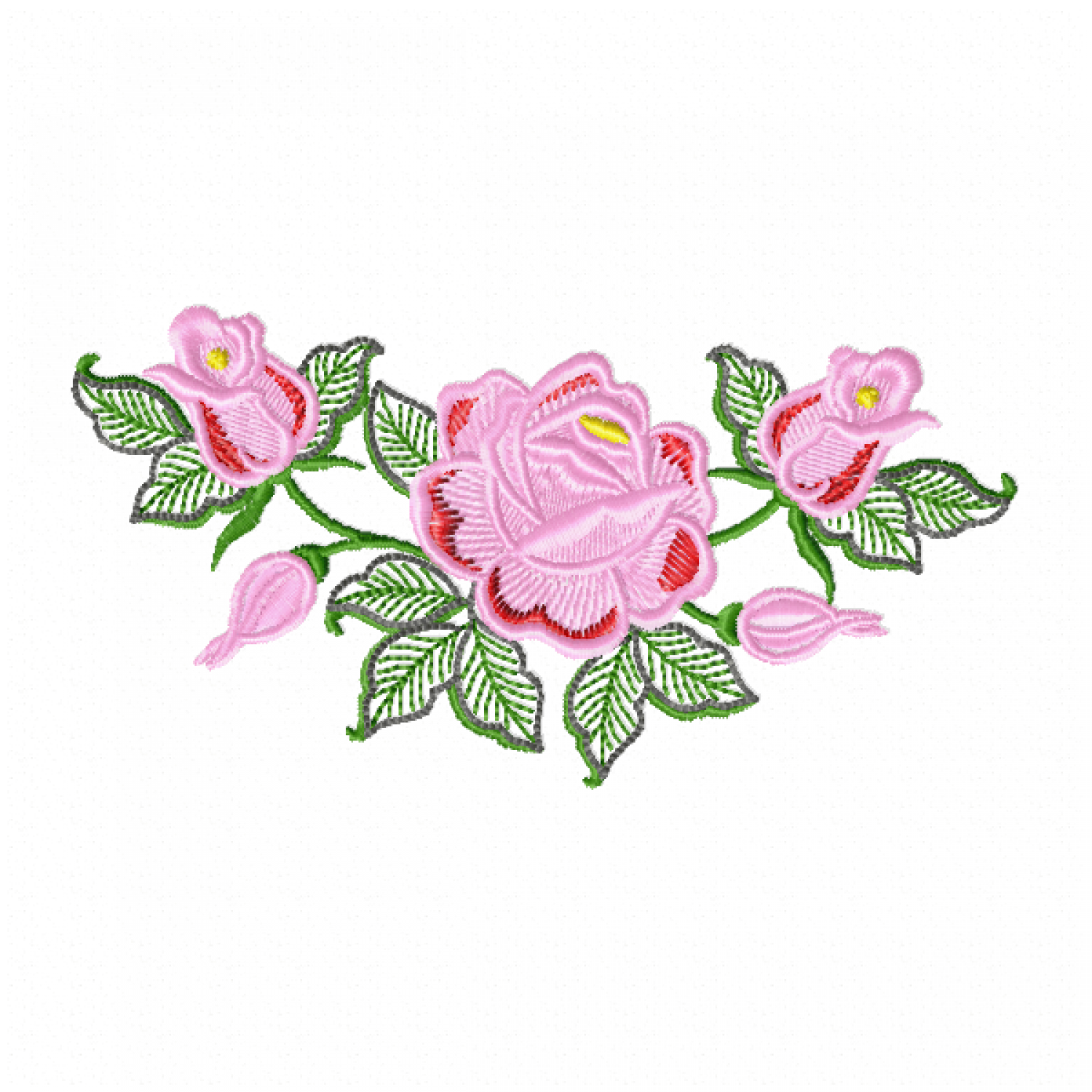 Beautiful flower Embroidery Design