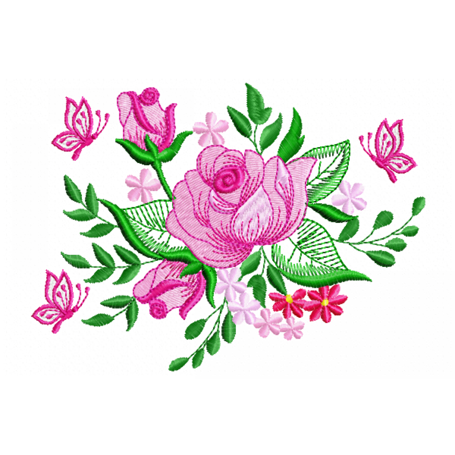 Beautiful flower Embroidery Design