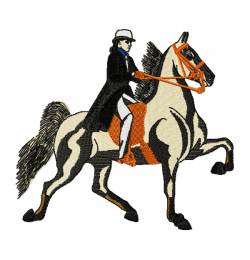 Beautiful horse Embroidery Design