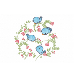 Birds Embroidery Design