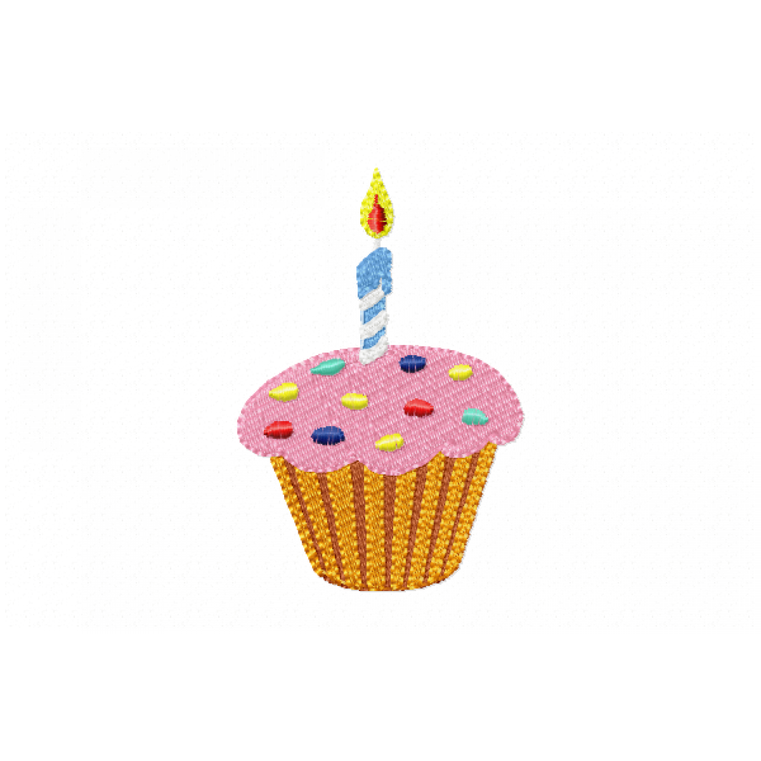 Birthday Cupcake Embroidery Design Free 4x4 Multi-Format Machine Embroidery File