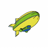 Blimp Free Embroidery Design 4X4