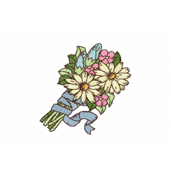 Bouquet of flowers Embroidery Design