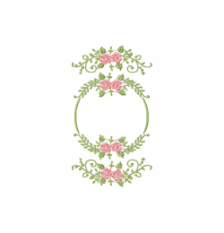 Branches and flowers Embroidery Design