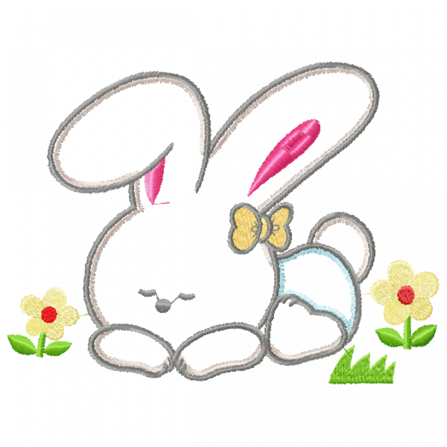 Bunny Embroidery Design