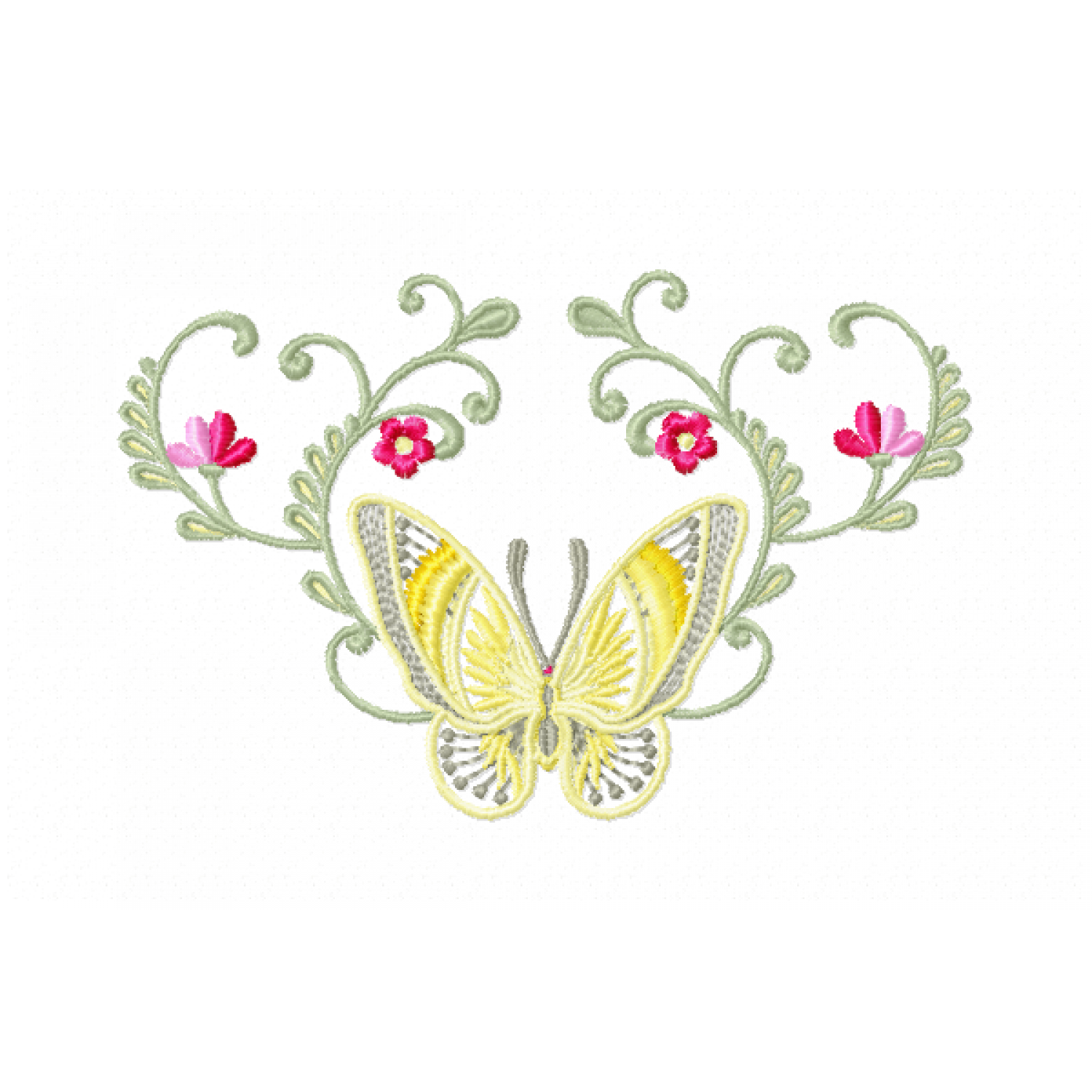 Butterfly Embroidery Design Free 5x7