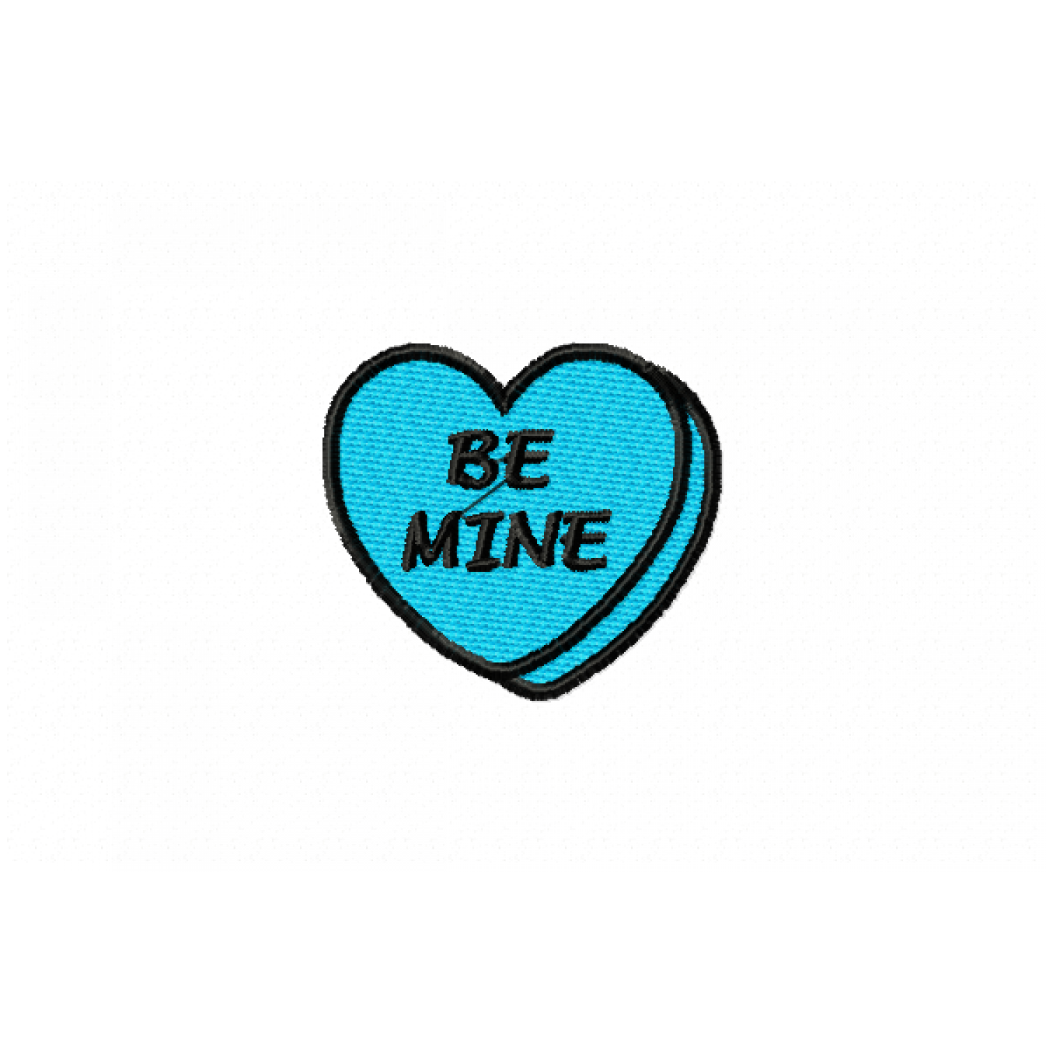 Candy Heart "Be Mine" Embroidery Design 4x4