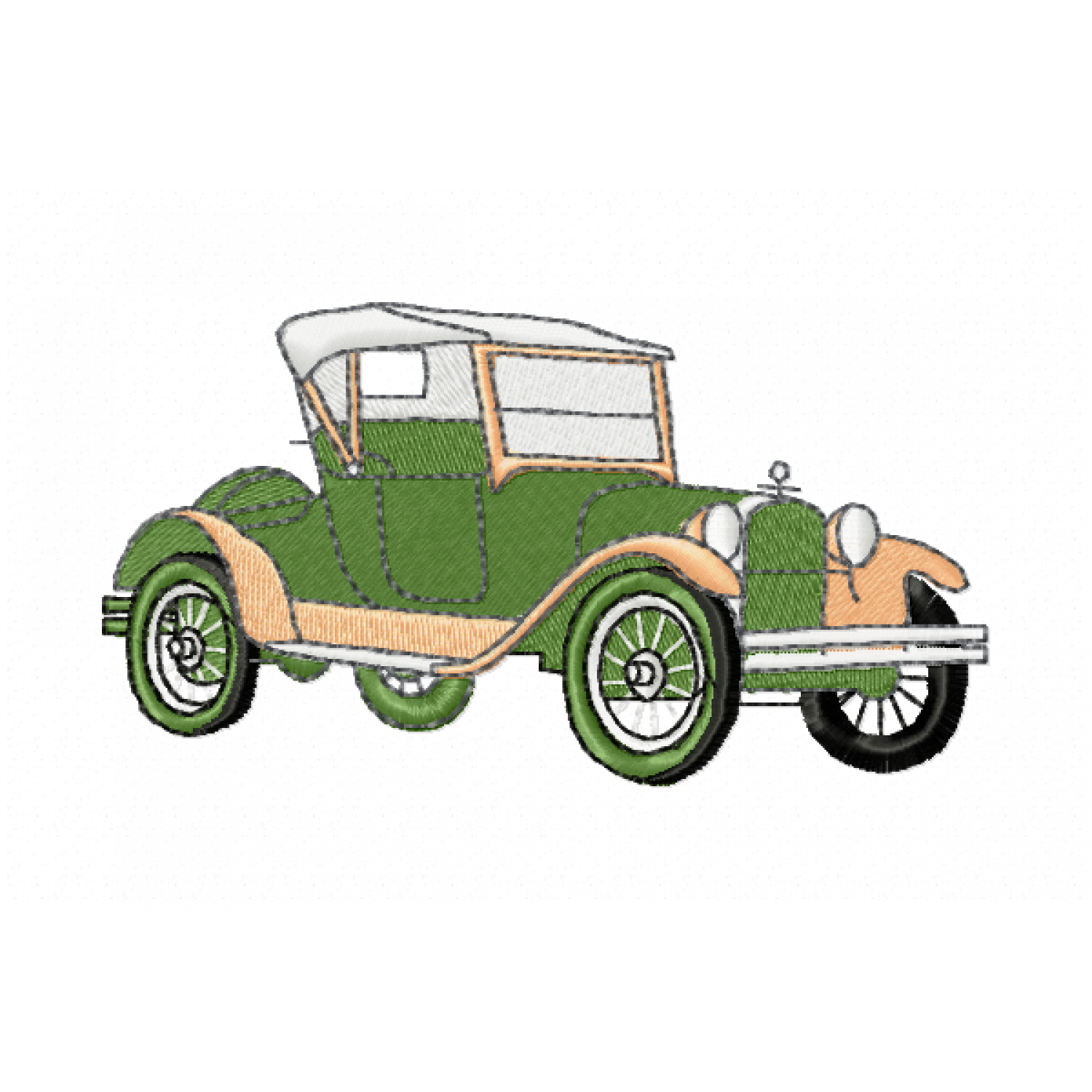 Classic Car Embroidery Design