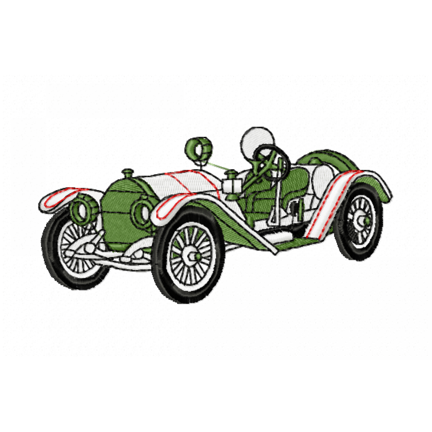 Vintage Classic Car Embroidery Design