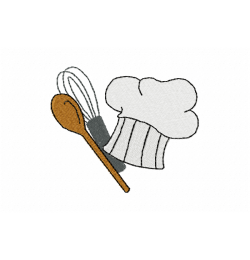 Chef Hat Embroidery Design