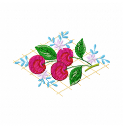 Cherry Embroidery Design