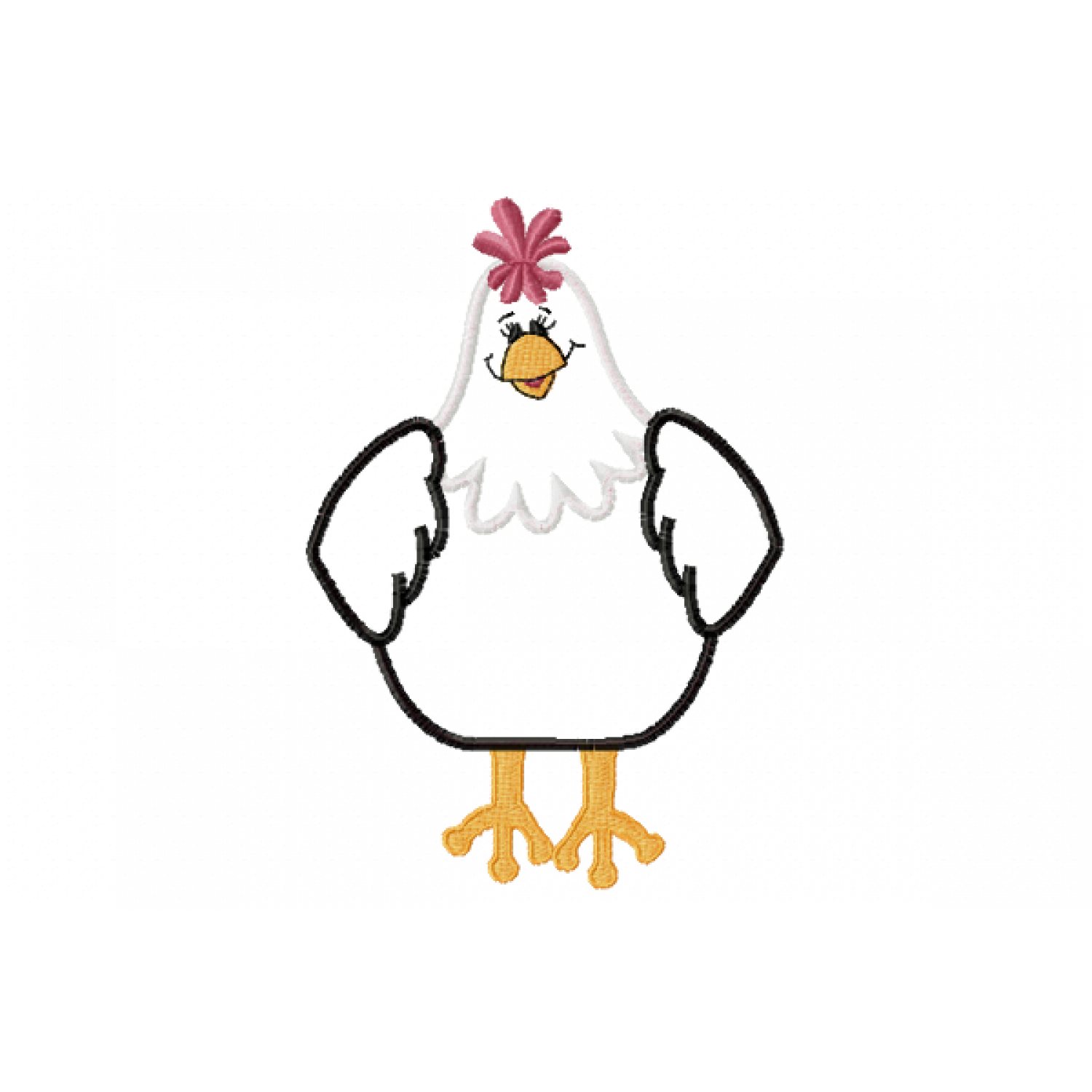 Chicken Embroidery Design – Free Download 5x7