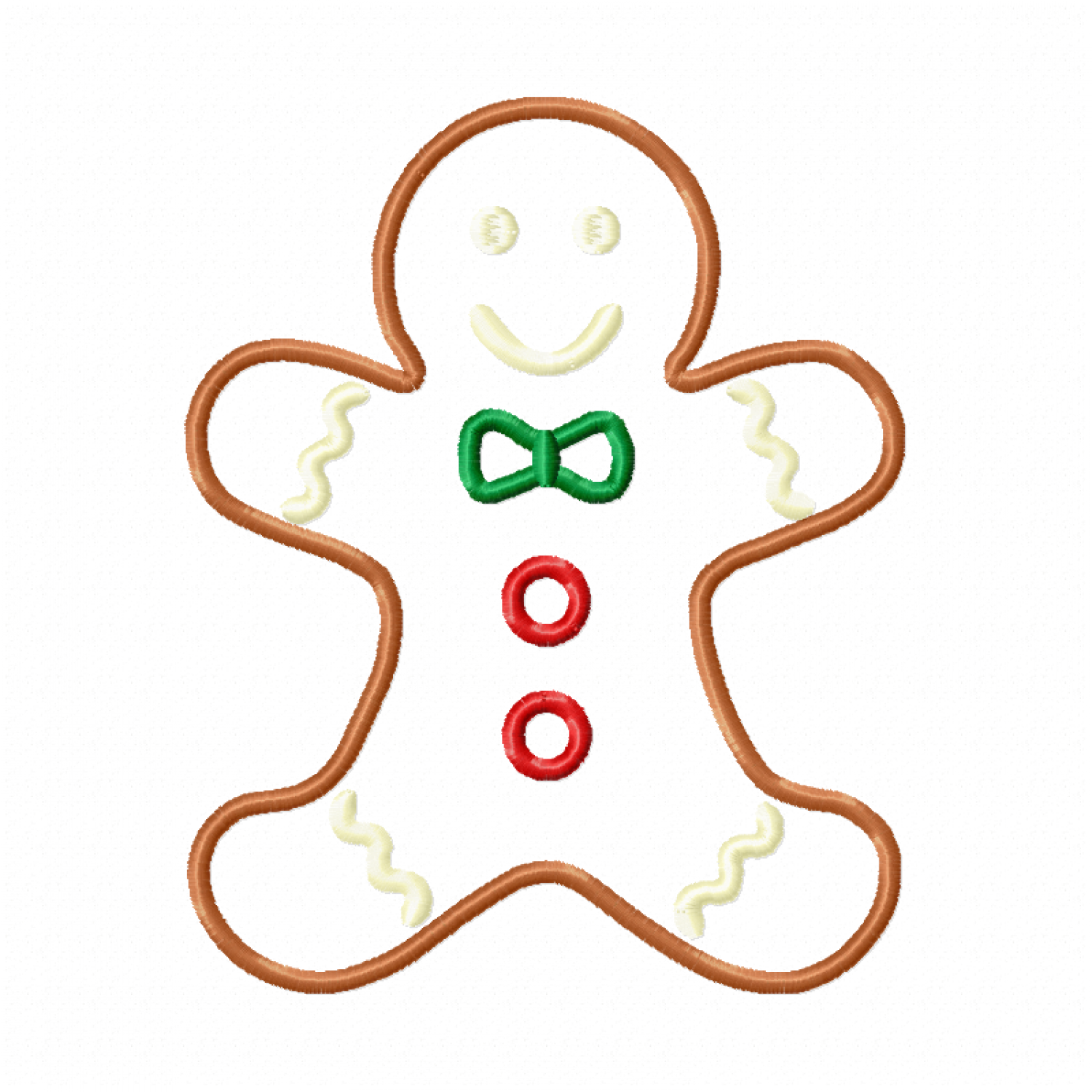 Christmas Cookie Embroidery Design 4 sizes