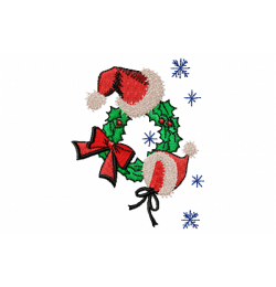 Christmas Hats Embroidery Design