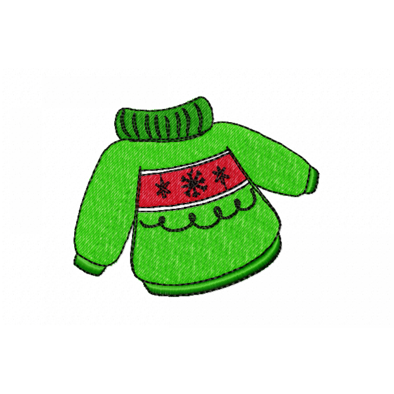 Christmas Sweater Embroidery Design