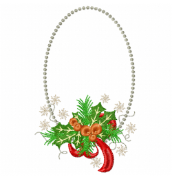Christmas frame Embroidery Design