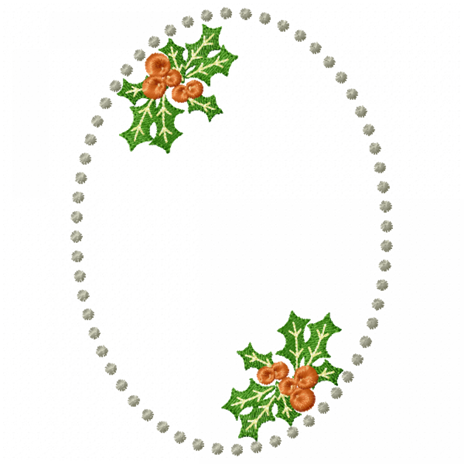 Christmas frame Embroidery Design