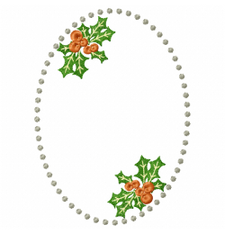 Christmas frame Embroidery Design