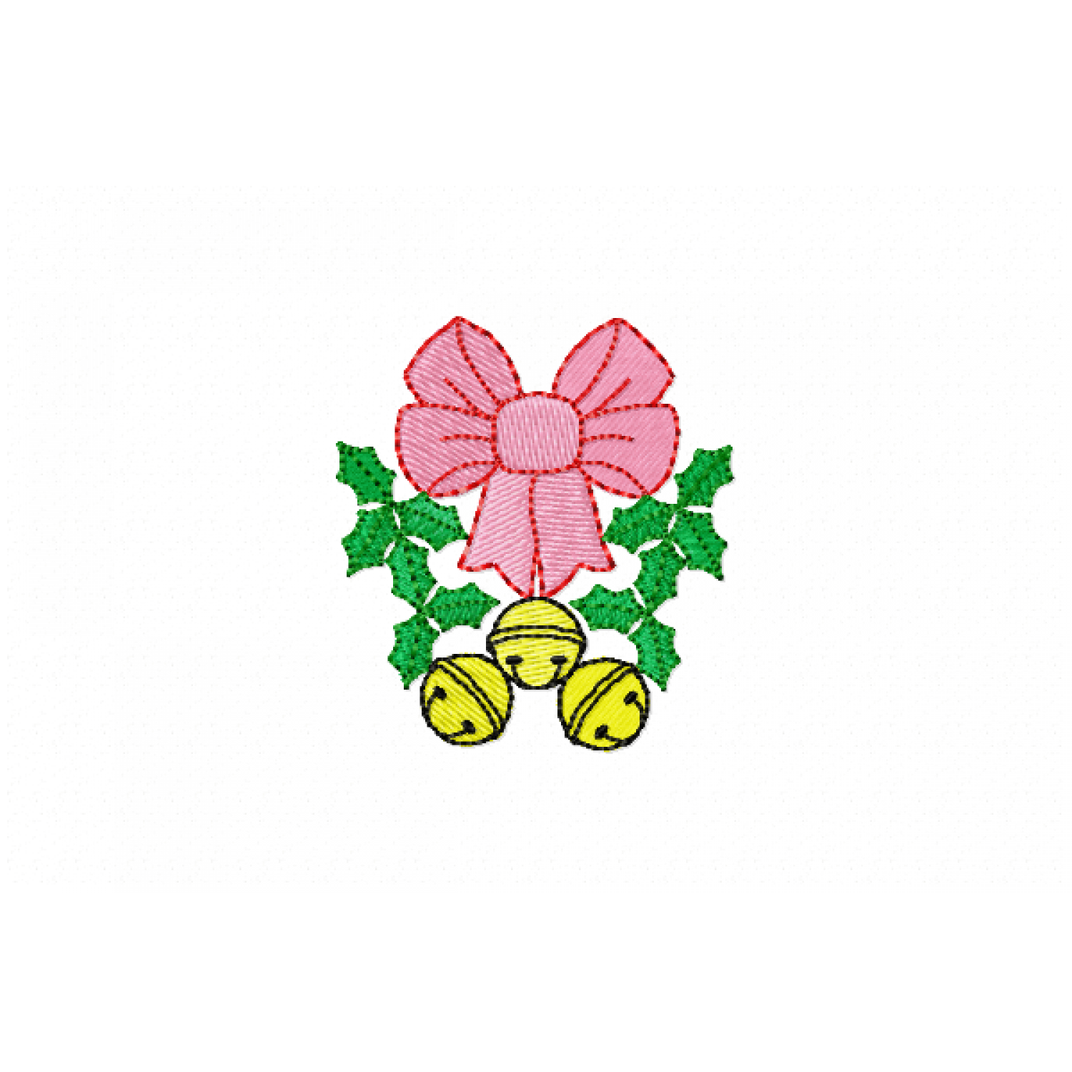Christmas jingle bells Embroidery Design