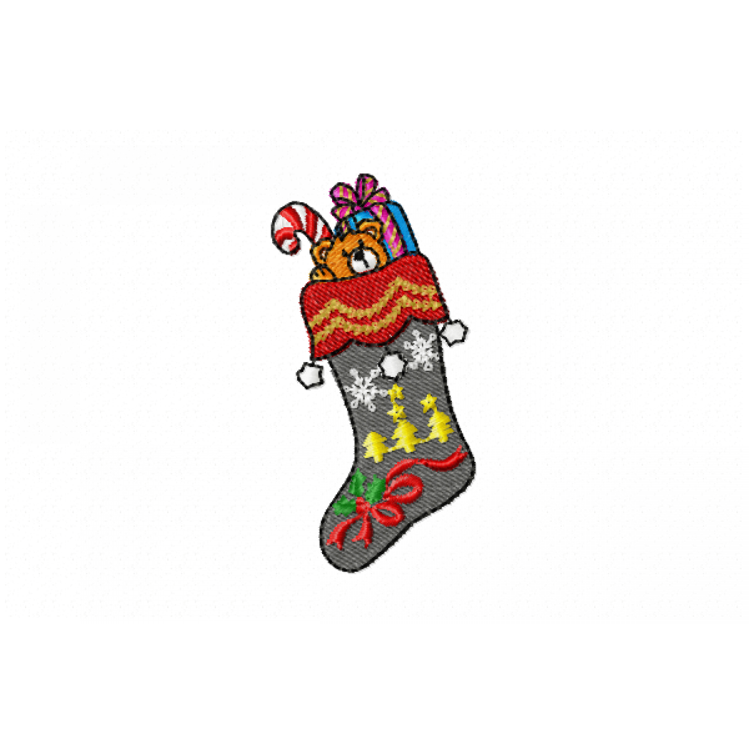 Christmas stocking Embroidery Design