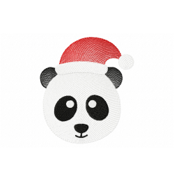 Christmas Panda Embroidery Design Christmas Panda Embroidery Design
