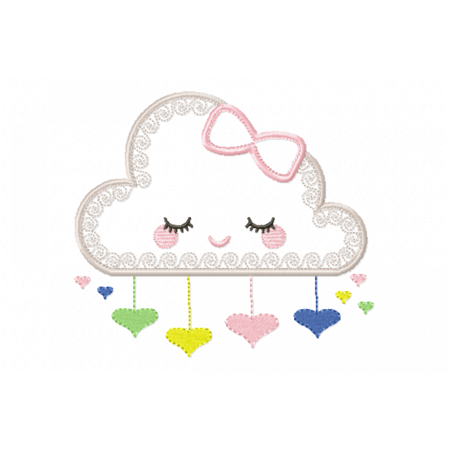 Cloud Embroidery Design
