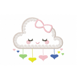 Sweet Dream Cloud Embroidery Design
