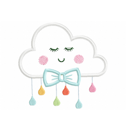 Cloud Boy Embroidery Design