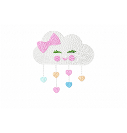 Cloud Embroidery Design