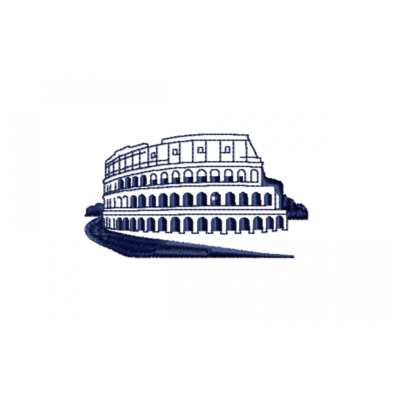 Colosseum Embroidery Design