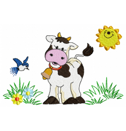 Free Cow Embroidery Design