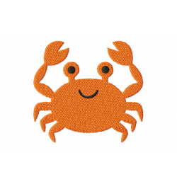 Sea Crab Embroidery Design