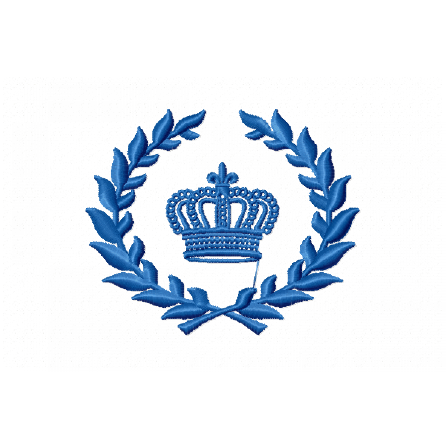 Wheat Crown Frame Embroidery Design