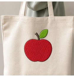 Cute Apple Embroidery Design 4x4