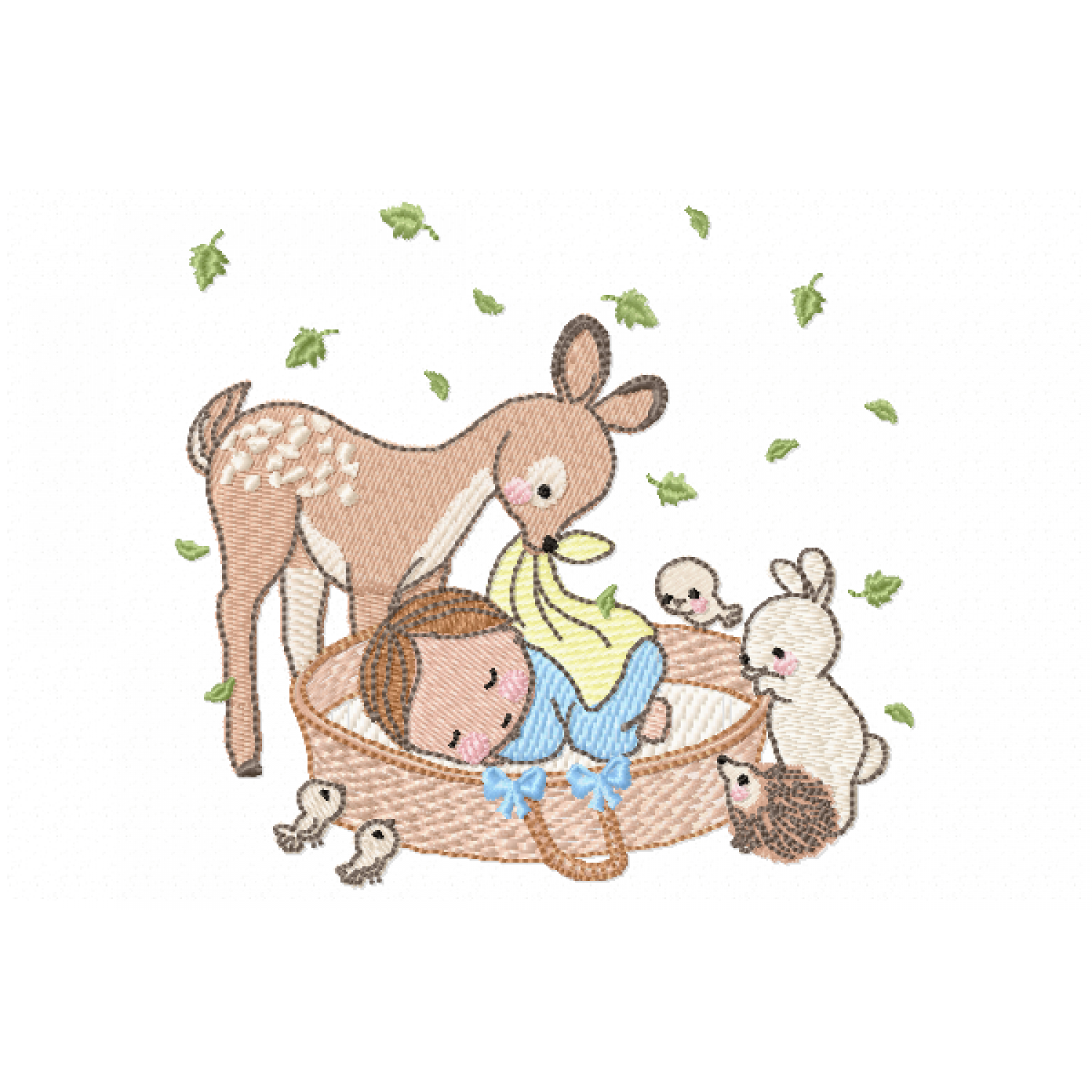 Cute gazelle Embroidery Design