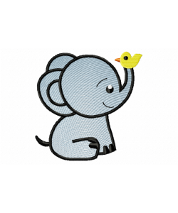 Cute elephant Embroidery Design Cute elephant Embroidery Design