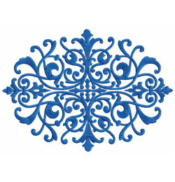 Damask Embroidery Design